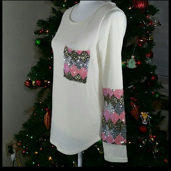 Style Rack Sequined Sweater Sz.S - Picture 9 of 10